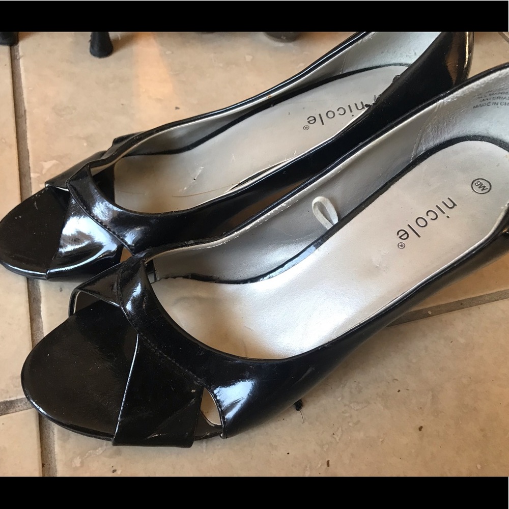 Casual Black Heels